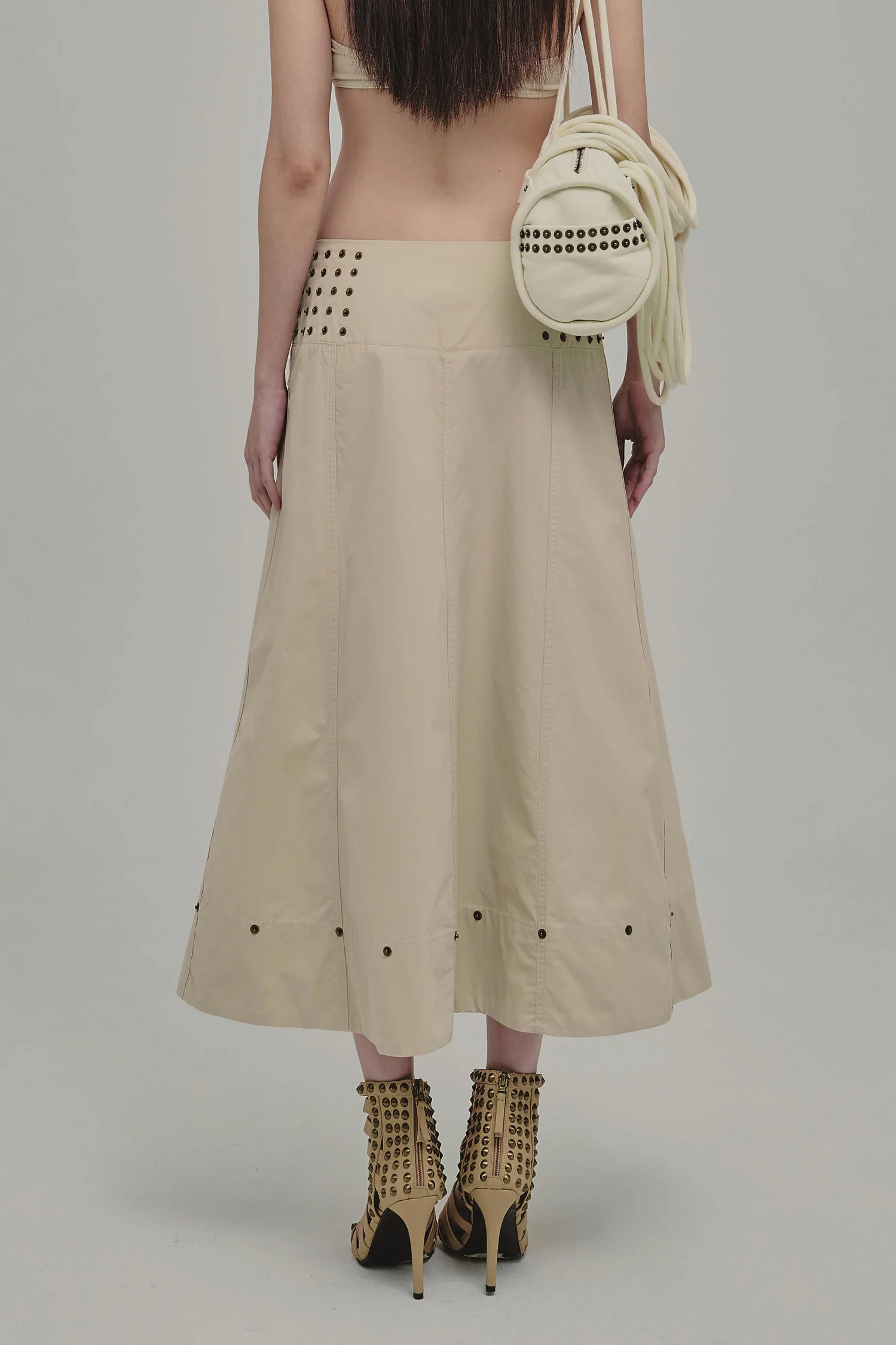 AMMO MAXI SKIRT BEIGE - Image 3