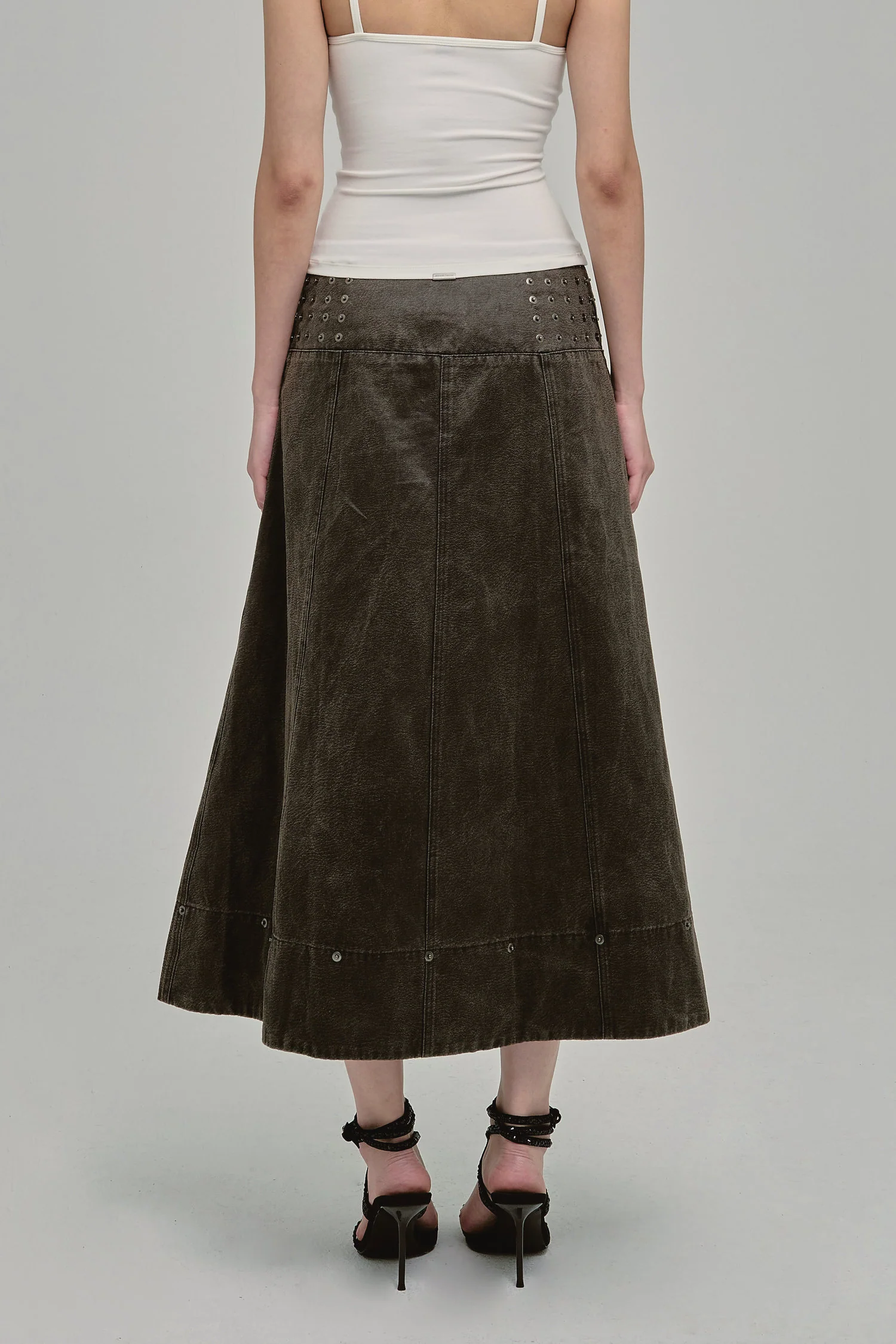 AMMO MAXI SKIRT COAL - Image 3