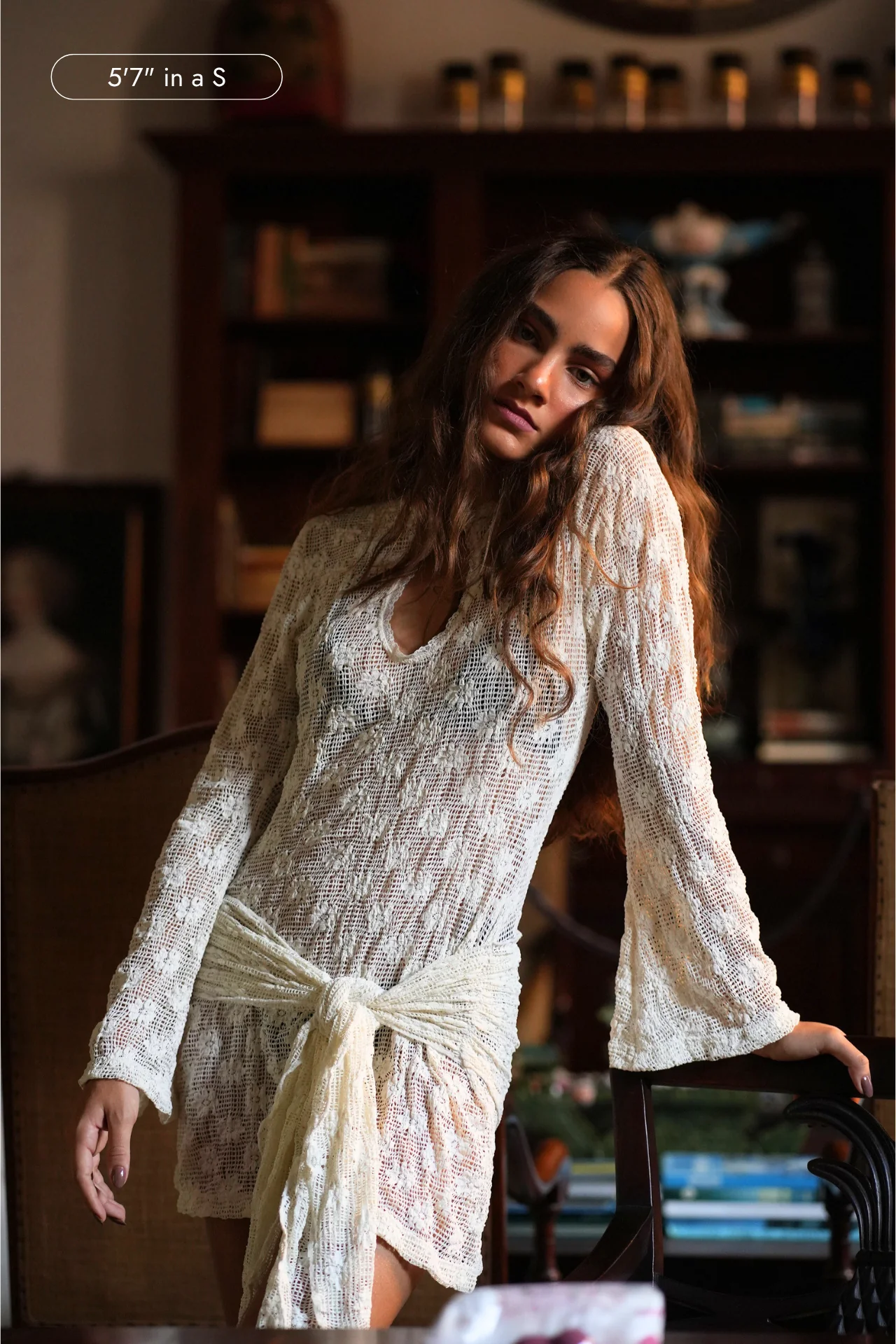 Brisa Keyhole Lace Mini Dress - Image 13
