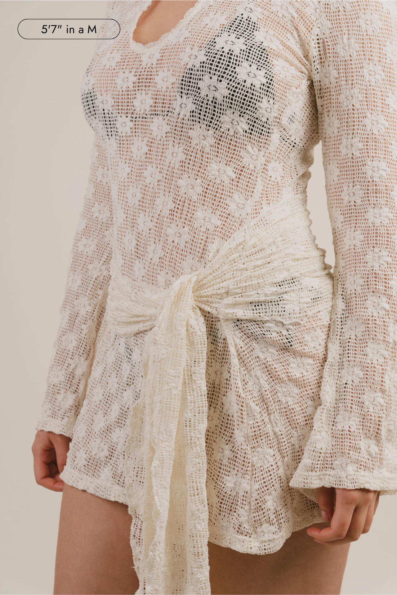 Brisa Keyhole Lace Mini Dress - Image 17