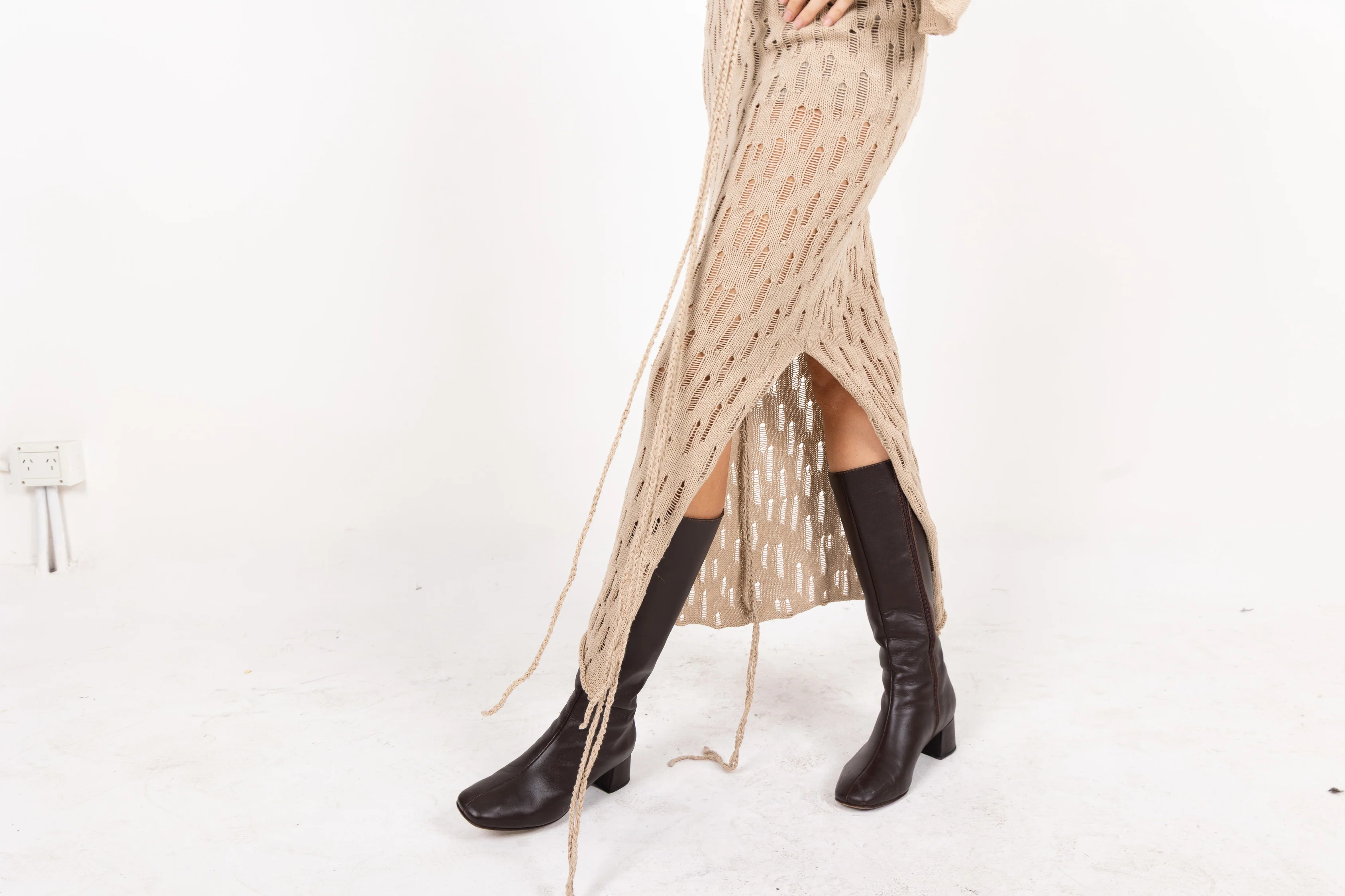 Cruza Long Knit Skirt