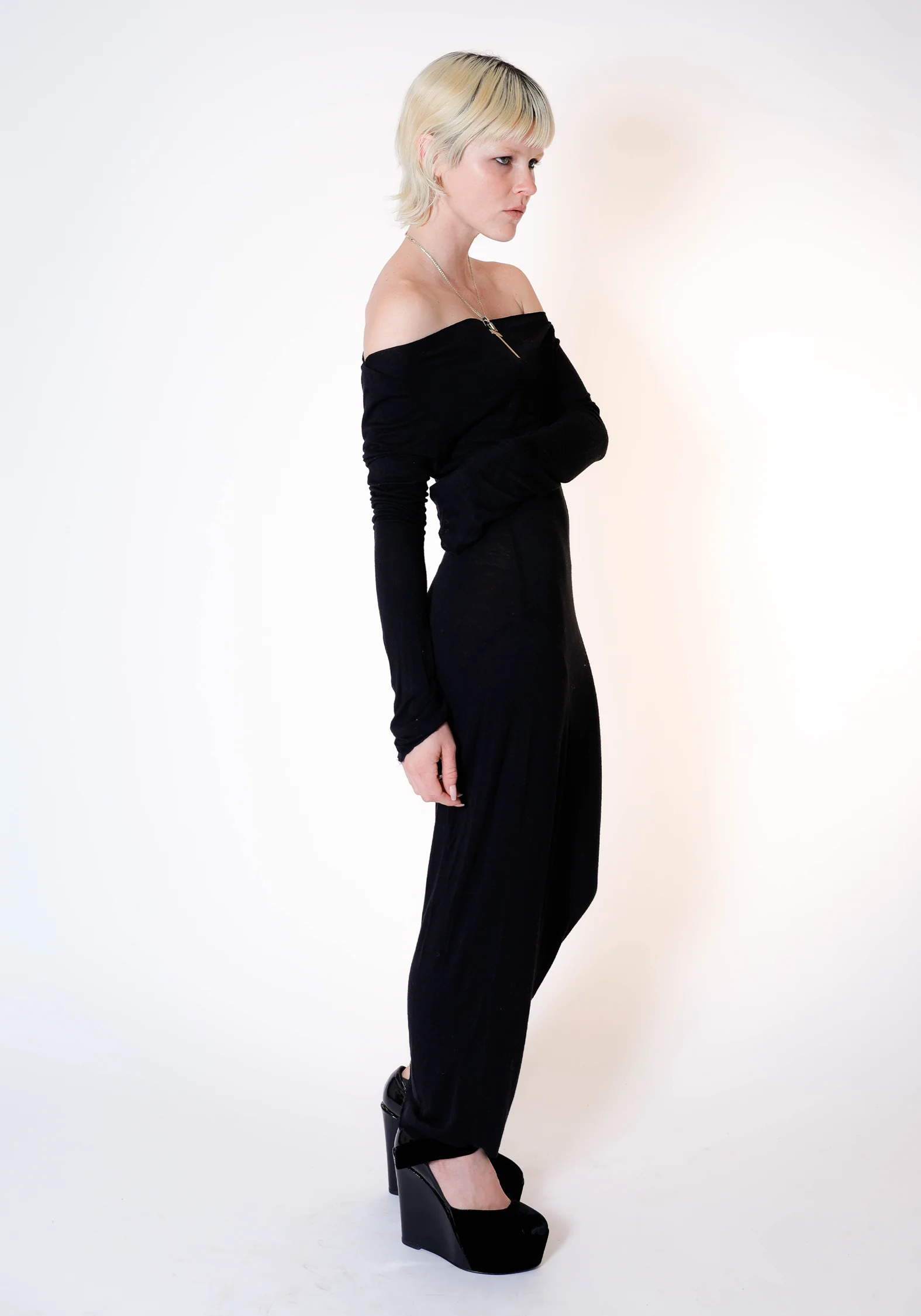 Demeter Long Sleeve Dress in Midnight - Image 4