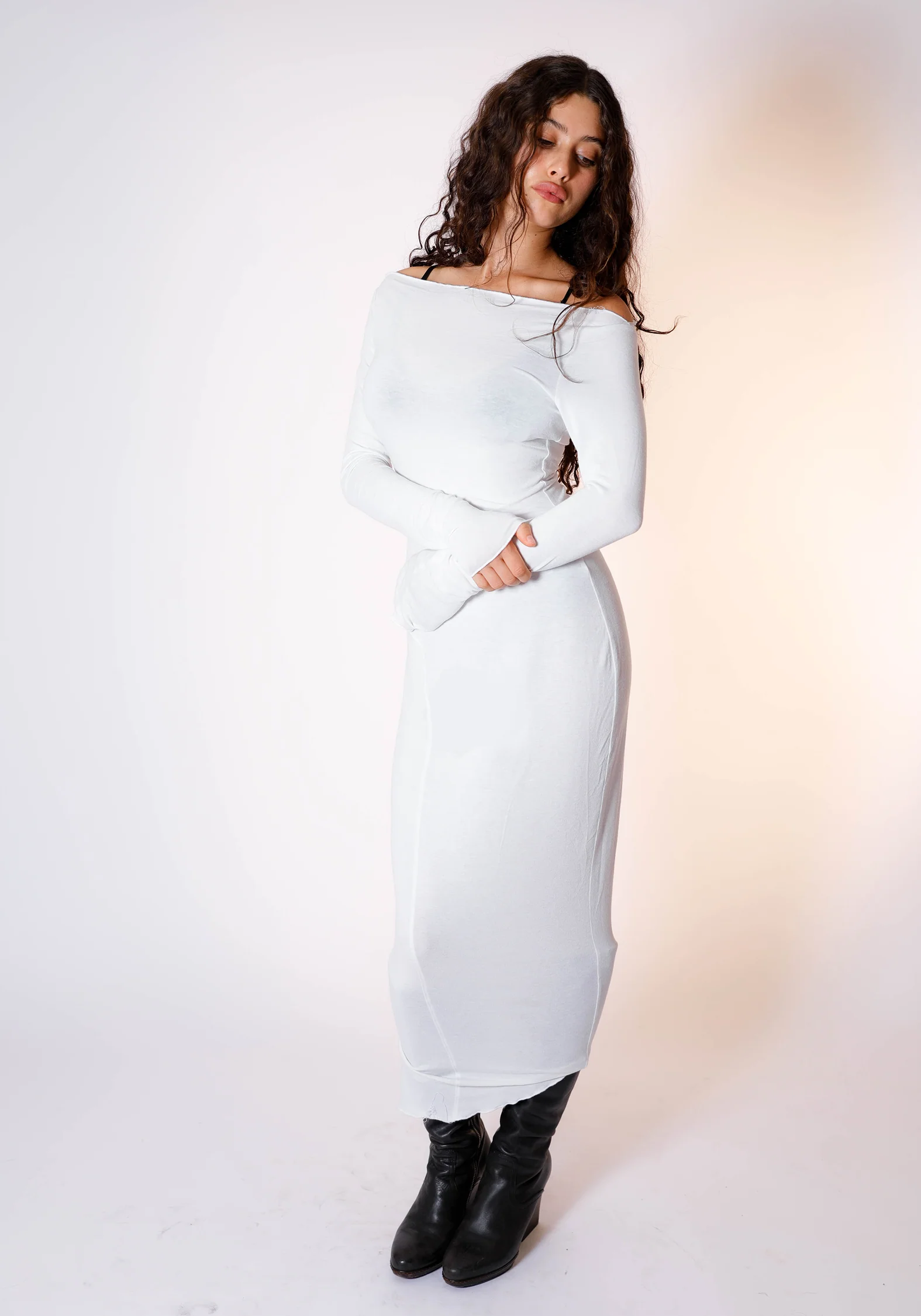 Demeter Long Sleeve Dress in Orchid - Image 4