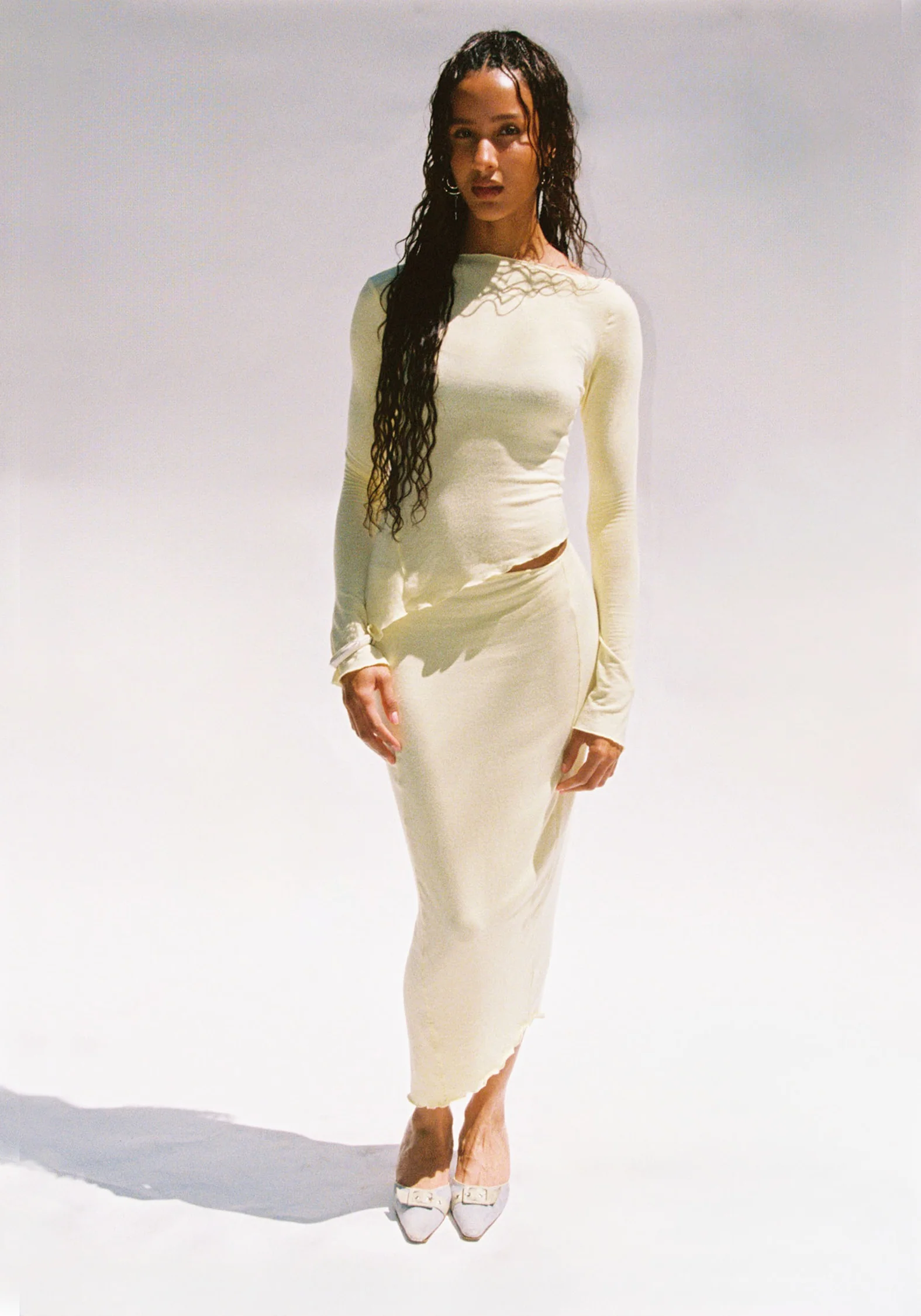 Demeter Maxi Skirt in Daffodil - Image 3