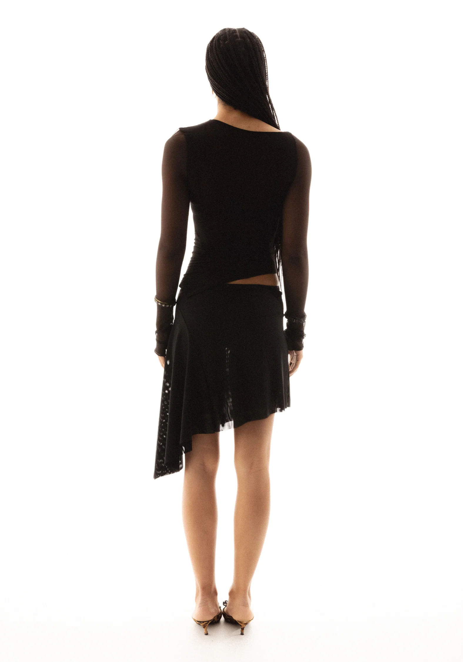 Demeter Skirt in Midnight Mesh - Image 5