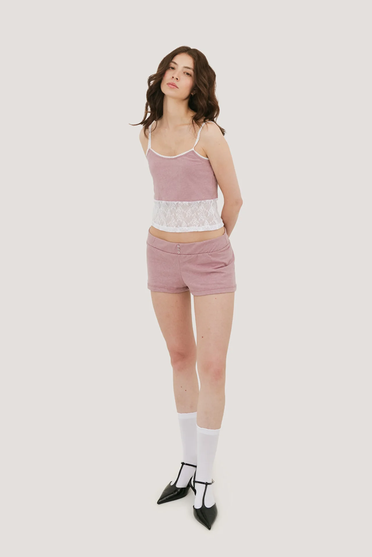 Elena Three Button Mini Short - Image 9