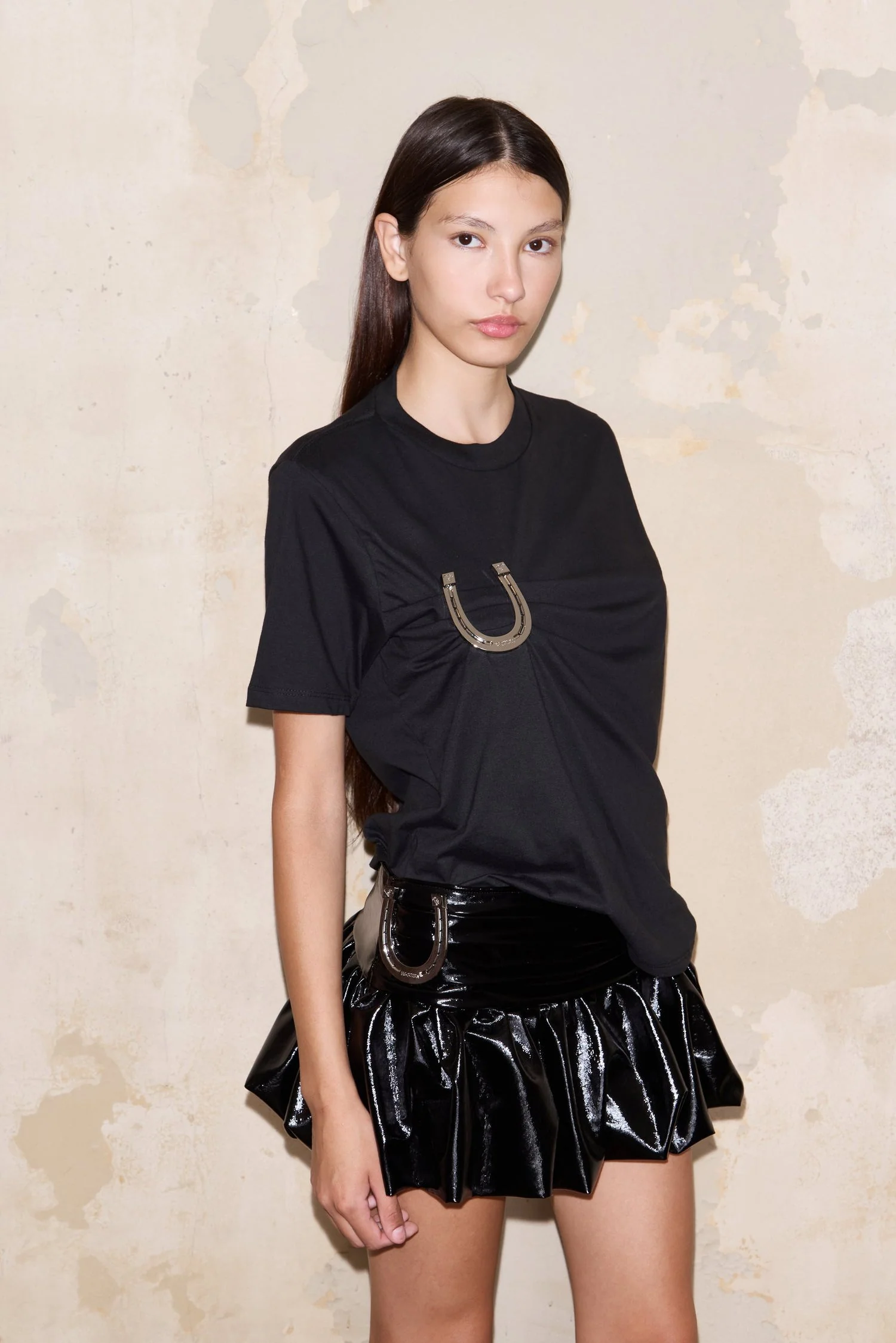 FLORIDA SKIRT SHINY BLACK - Image 6