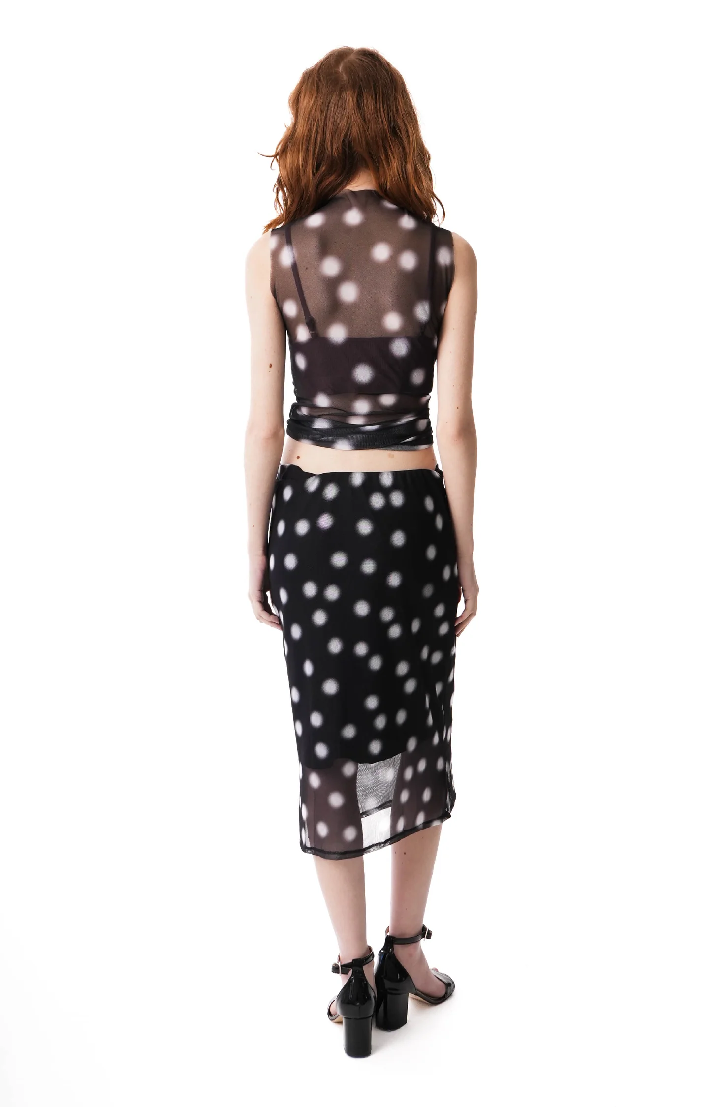DOTS MIDI SKIRT - Image 4