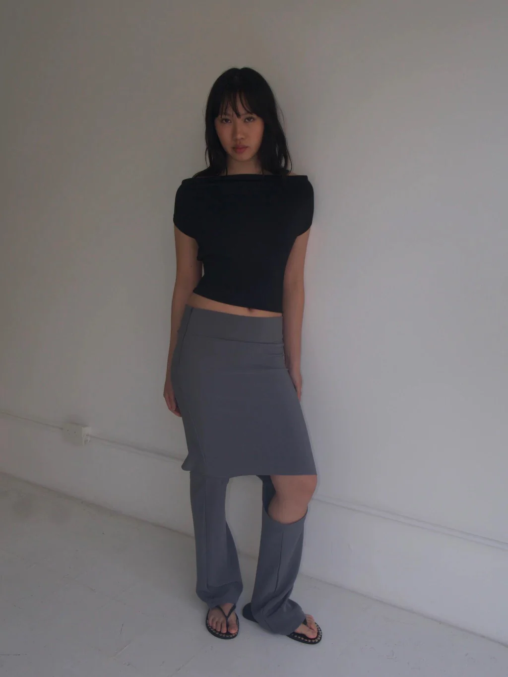 MULTIPLE USES TOP WITH LEATHER BELT - Image 3