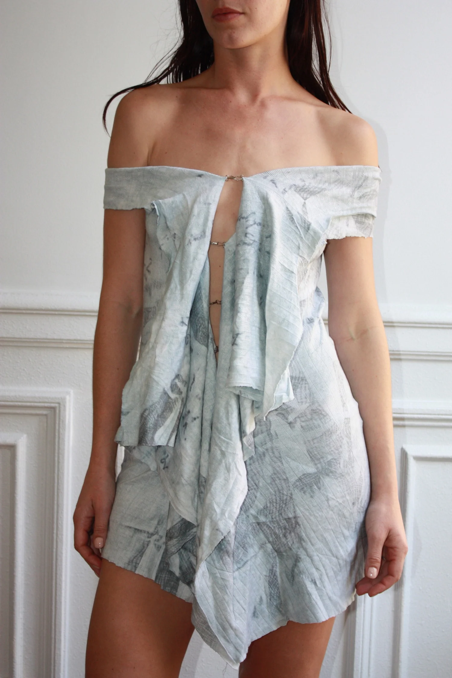 NUDARETE 002 - Asymmetrical cotton dress - Image 6