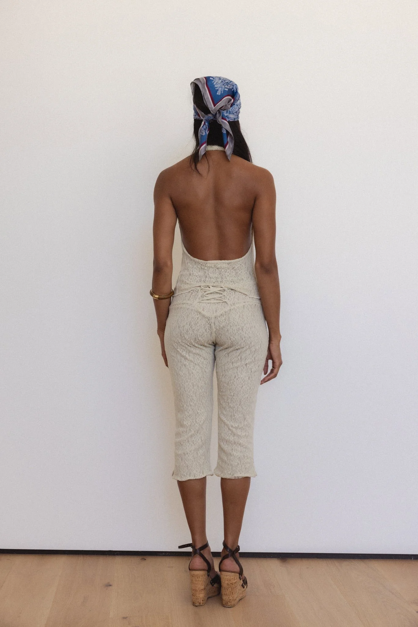 Psyche Capri in Sandstone Lace - Image 5