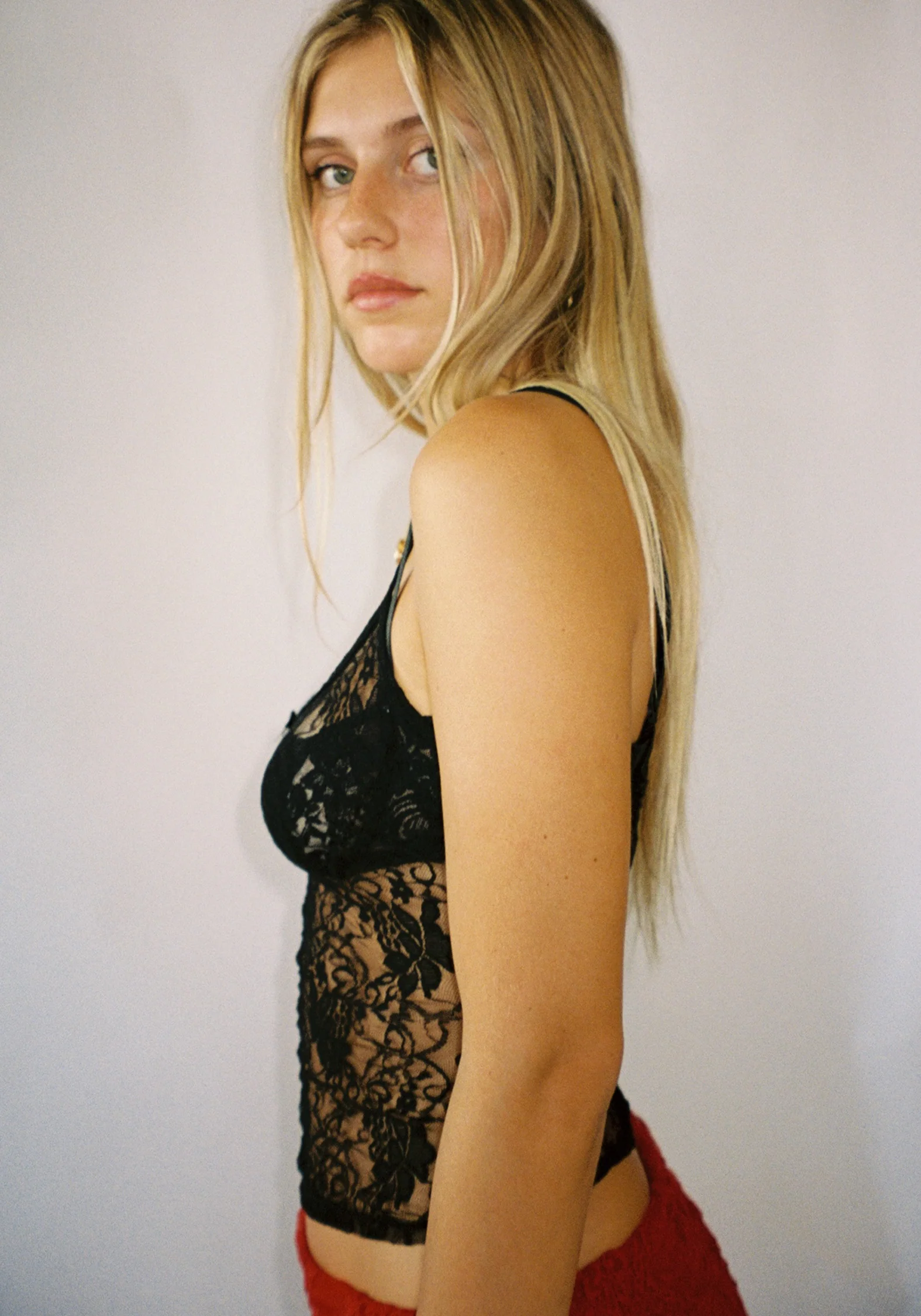Thalia Tank Top in Midnight Lace - Image 2